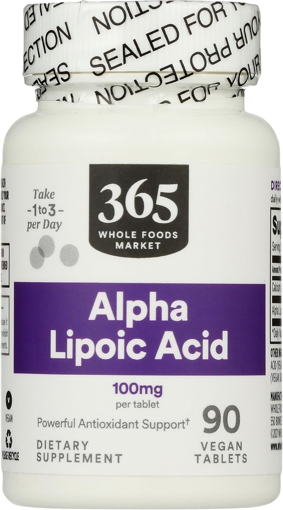 365 από το Whole Foods Market, Alpha Lipoic Acid 100mg, 90 Count