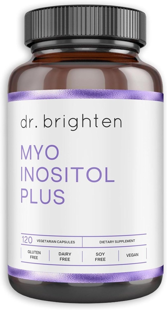 Dr. Brighten Myoinositol Plus - Doktor Myo- ve D-Chiro-Inositolleri desteklemek için Myoinositol, Hormon Dengesi, Sağlıklı Ovarian Fonksiyonları ve Düzenli Erkekler