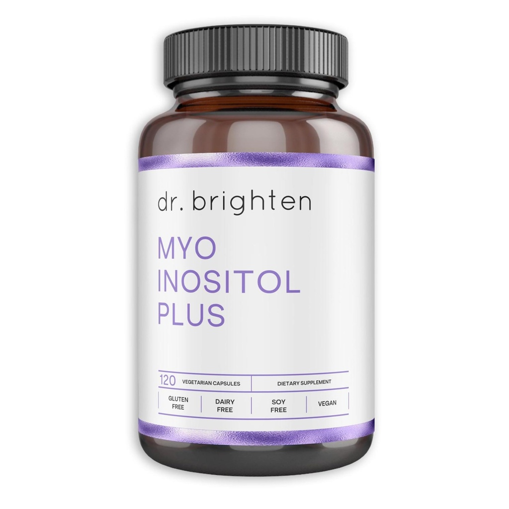 Dr. Brighten Myoinositol Plus - Doktor Myo- ve D-Chiro-Inositolleri desteklemek için Myoinositol, Hormon Dengesi, Sağlıklı Ovarian Fonksiyonları ve Düzenli Erkekler
