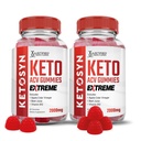 Justified Laboratories (2 Pack Ketosyn Keto ACV Gummies Extreme 2000MG Ketosyn Keto Gummies Apple Cider Vinegar Formulated with Pomegranate Beet Juice B12 Vegan Non GMO 120 Gummys