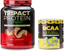 Nutrology TRIPACT Vegan Protein Tozu, Vegan Protein Shakes, Peanut Butter Vanilla (20 hizmet) BCAA Natural, Plant Based BCAA Toz, Lemonade Flavor (30 hizmet)