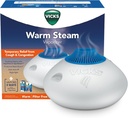 Vicks Warm Steam Vaporizer, Small to Medium Rooms, 1.5 Gallon Tank - Gece Işığı ile Bebek ve Çocuklar Odaları için Izleyici, Vicks VapoPads ve VapoSteam
