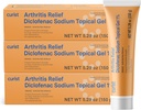Curist Diclofenac Arthritis Cream Gel 1% (3 Tubes of 150g)- Stop Pain in Wrists, Feet, Elbows, & Ankles. Χειρ Αρθρίτιδα Πόνος ανακούφιση & γόνατο Αρθρίτιδα Πόνος ανακούφιση (3 Pack, 5.29 oz ea.)
