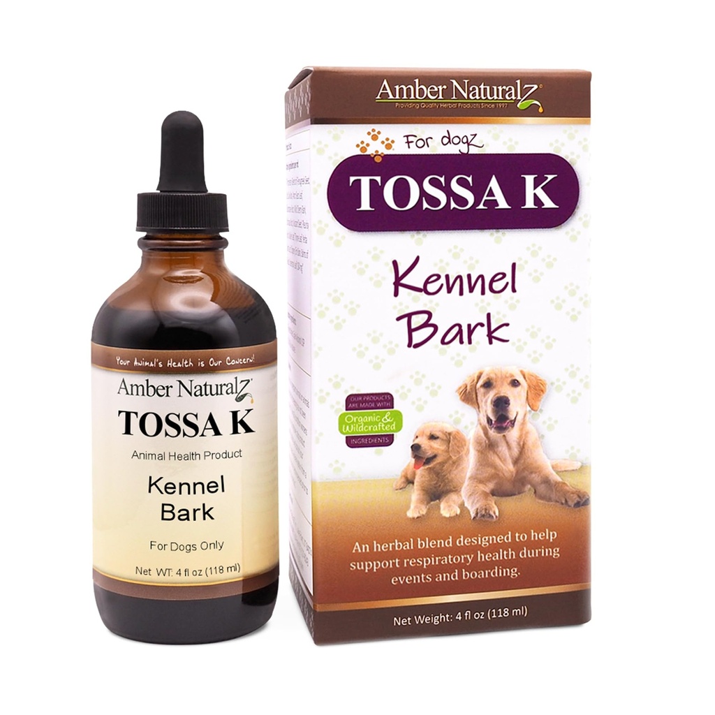 Amber NaturalZ Tossa K Kennel Bark Βοτανικά συμπληρώματα για σκύλους και κουτάβια 