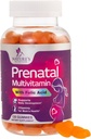 Prenatal Vitamins for Women 1335mcg - Pregnancy Vitamins Gummies with Folic Acid, Vitamin A, C, D3, B12, B6 - Prenatal Multivitamin Gummy for for Fetal Support, Pregnant & Nursing Women - 120 Gummies