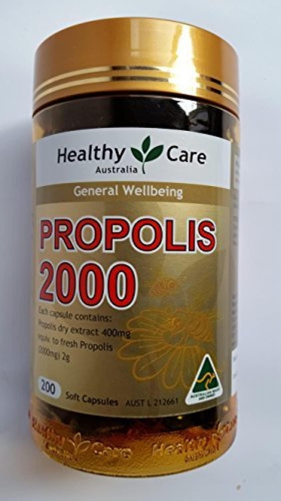 Healthy Care Propolis 2000mg 200 Κάψουλες (Αυστραλία Εισαγωγή)