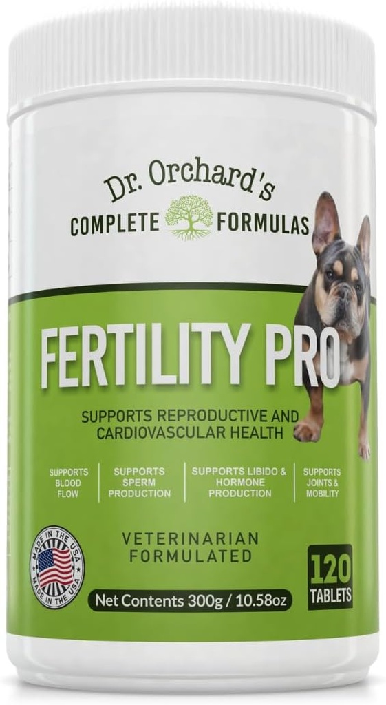 Dr. Orchards Γονιμότητα Pro για τα σκυλιά - Vet Formulated - για τα αρσενικά και τα θηλυκά -120ct