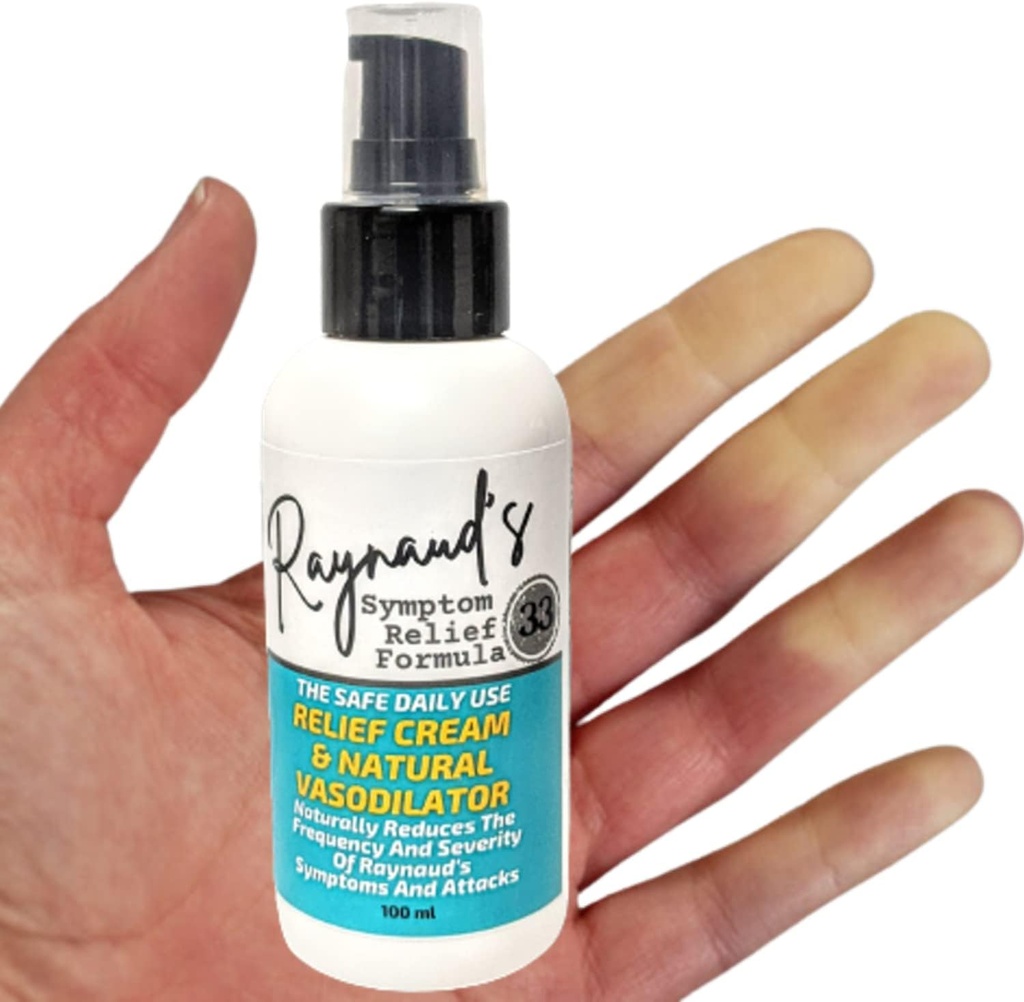 Reynaud's Symptom Relief Topical Treatment Cream Give Rid of Painful Cold White Stiff Fingers and Toes. Φυσικό αγγειοδιασταλτικό Formula Βελτιώνει την κυκλοφορία και θερμαίνει τα χέρια και τα πόδια.
