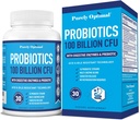 Safly Optimal Premium Probiyotikler (Various Tipler) w/Organic Prebiyotiks & Digestive Enzymes (30 Count (Pack of 1), 100 Milyar CFU)