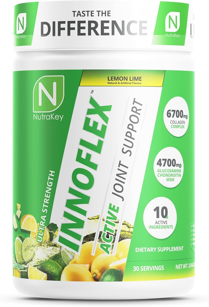 NutraKey Innoflex Γλυκοζαμίνη με χονδροϊτίνη, Msm, Υαλουρονικό οξύ και κολλαγόνο, 1500mg