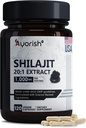Pure Shilajit Capsules 1000mg 120 Count with Fulvic Acid & 85+ Trace Minerals for Enhanced Energy and Immune Support Men & Women Better Than Shilajit Resin