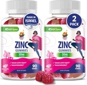 Yetişkinler için çinko Gummies - Immune Support için çinko Chewable Gummy - Çocuklar için Güçlü Doğal Antioksi Non-GMO Supplement