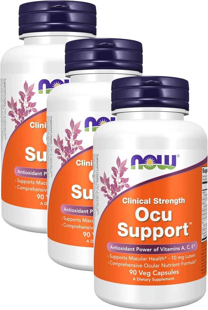 Şimdi Tamamlar, Ocu SupportTM with FloraGLO® Lutein, Plus Vitamins A, C ve E, 90 Veg Capsules (Pack of 3)