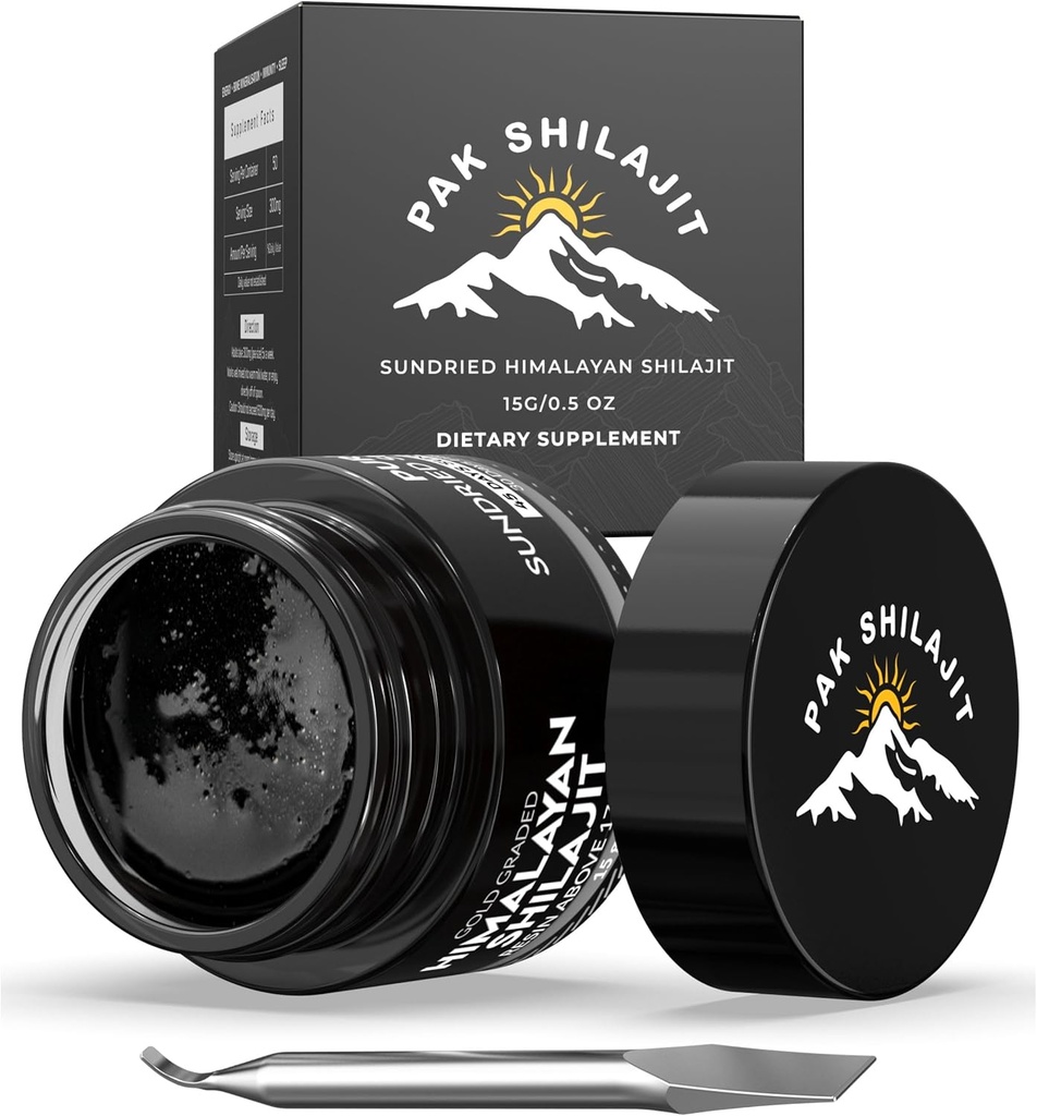 Pure Himalaya Shilajit Wear 45 Days Sun Honey & Gold Graded Shilajit Above 17000FT | Purified & Organic, 85 Plus Natural Minerals, Rich in Fulvic & Humic Acid for Men & Womens (15Gram)