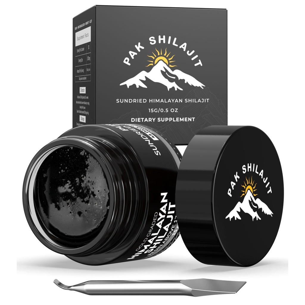 Pure Himalaya Shilajit Wear 45 Days Sun Honey & Gold Graded Shilajit Above 17000FT | Purified & Organic, 85 Plus Natural Minerals, Rich in Fulvic & Humic Acid for Men & Womens (15Gram)
