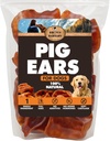 BRUTUS & BARNABY Whole Pig Ears for Dogs, 12 Ct. – All-Natural Single Ingredient Dog Chews, Slow Cooked & Fully Digestible Rawhide Alternative