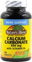Nature's Alexander Carbonate 600 mg with D3 400 IU 100 Tablets, (Pack of 1), 079854016819