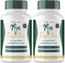 (Official 2 Pack) Tropislim, Tropislim All Natural Caribbean Flush, Kilo Kayıp Tamam, Tropislim Slim Capsules for Women, Sağlıklı Yaşam Tarzı + Leaner Fizik, Tropislim İncelemeleri (120 Capsules)