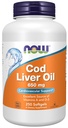Şimdi Gıdalar Tamamlar, Cod Liver Oil 650 mg, Vitaminlerin Mükemmel Kaynağı A ve D-3, 250 Softgels