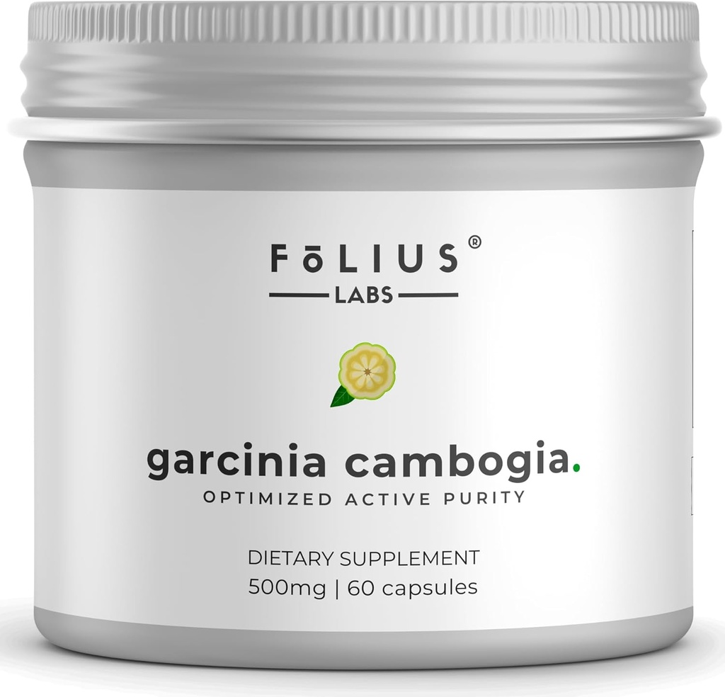 Pure Garcinia Cambogia Ekstra 500 mg -% 100 Doğal HCA Türlü% 60 - Sağlıklı Digestion ve Metabolism - 60 Kapsüller