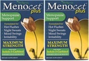 Wellgenix Menocet Plus Υποστήριξη Εμμηνόπαυσης - All-in-One Συμπλήρωμα Εμμηνόπαυσης - Daily Relief Feminine Care - Hot Flashes, Night Sweats, Mood Swings & Irritability - 30 Tablets (Pack of 2)