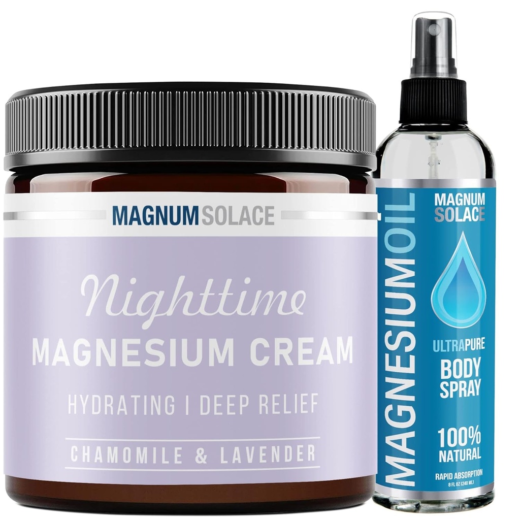 Nighttime Magnezyum Cream ve Magnezyum Oil - 2 Pack Sche