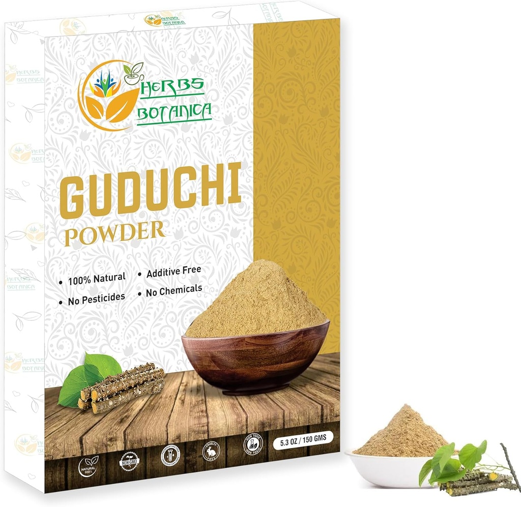 Βότανα Botanica Guduchi σε σκόνη USDA Organic Neem Giloy σε σκόνη 