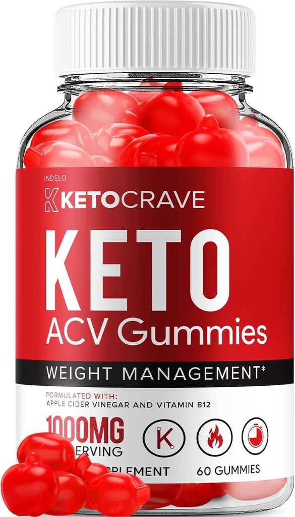 Crave Keto ACV Gummies - Gelişmiş Formula Crave Keto Plus ACV Kilo Yönetimi Gummies Apple Cider Vinegar Crave ACV Gummies Diyetary Supplement Yorumlar Men Women (60 Gummies)
