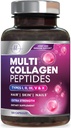 Multi Collagen Supplement 2400 mg - Tip I, II, III, V & X Multi Collagen Pil Pills for Women & Men, Hydrolyzed Collagen Supplements, Hair, Skin, Nail, & Joint Support Supplement, 120 Capsules