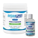 KALA SA MSMPure MSM Fine Toz 1lb ve MSM Gel ile Organik Aloe 8oz Sche