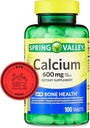 Spring Valleyuba 600 mg, 100 Tablet | Kalsiyum Tamam 600 mg | Kalsiyum Tamam + STS Style.
