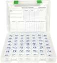 e-Pill 7 Times a Day x 7 Day Weekly Clear Pill Organizer, Vitamin ve Tıp Pillbox with Clear Case