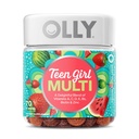 Olly Teen Girl Multi Gummy, Healthy Skin and Immune Support, 15 Ουσιώδεις Βιταμίνες, Βιοτίνη, Ψευδάργυρος, Ασβέστιο, Μασώμενη πολυβιταμίνη, Berry Melon, 35 Day Supply, 70 Count