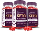 Justified Laboratories (3 Pack Proton proteini Keto ACV Gummies Advanced Formula 1000MG Proton Boost Madeted with Pomegranate Beet Juice B12 Vegan Non GMO 180 Gummys