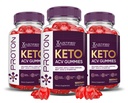 Justified Laboratories (3 Pack Proton proteini Keto ACV Gummies Advanced Formula 1000MG Proton Boost Madeted with Pomegranate Beet Juice B12 Vegan Non GMO 180 Gummys