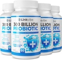 Probiotic 300 Billion CFU - 12 Strains με οργανικά πρεβιοτικά για Digestive & Gut, ανοσοποιητικό, Bloating Health - Probiotics για γυναίκες και άνδρες - Daily Dairy Free, Ruffel Stable - 240 Counts