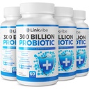 Probiyotik 300 Milyar CFU - Digestive & Gut için Organik Prebiyotiklerle 12 Strains, Immune, Bloating Health - Probiyotiks for Women and Men - Daily Dairy Free, Raf Stable - 240 Counts