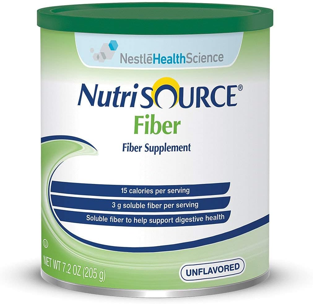 NutriSOURCE Fiber Supplement Toz-Flavor Unflavored Calories 15 / 1 tbsp (4 g) Style Toz Ambalaj 7.2 oz (205 g) Can - Her 1 1