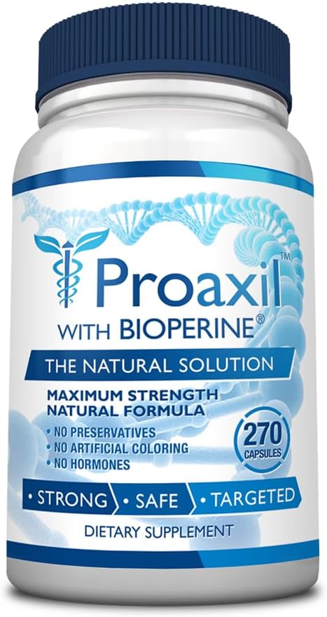 Consumer Health® Proaxil - 270 Κάψουλες - Υποστήριξη Prostate Health and Performance - Ψευδάργυρος, Saw Palmetto, Bioperine®, και Beta Σιτοστερόλη - Όλα φυσικά, Vegan Friendly, Made in USA - 3 Month Supply