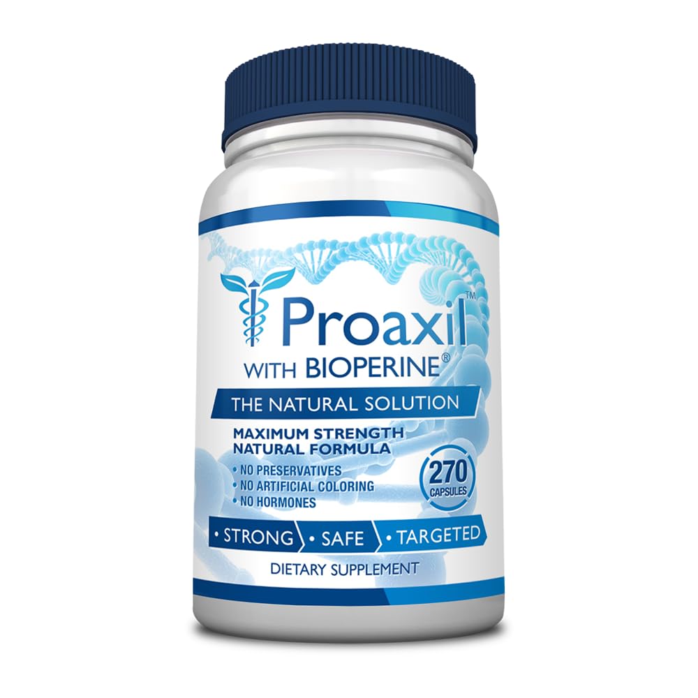 Tüketici Health® Proaxil - 270 Capsules - Destek Prostate Health and Performance - çinko, Saw Palmetto, Bioperine® ve Beta Sitosterol - All Natural, Vegan Friendly, Made in USA - 3 Moon Supply