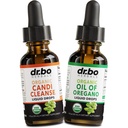 Candi Cleanse & Oregano Oil Drops - Oregano Drops Liquid & Black Walnut Wormwood - Ekstra Güçlü Overgrowth Balance Complex, Natural Oral Gut Cleanser Detox Health Supplements 1 oz