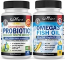 Triple Strength Omega 3 Fish Oil Softgels (1 μήνας προσφοράς) Συν 40 δισεκατομμύρια CFU ημερήσιο συμπλήρωμα προβιοτικών (1 μήνας προσφοράς)