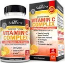 BioSchwartz Vitamin C Complex Supplement - Vitamin C 1000mg Capsules with Rose HIPS Zinc and Citrus Bioflavonoids for Immune Health, Cellular Energy, Collagen Production, 120 Count (60 Day Supply)