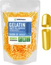XPRS Nutra Boyutu 2 Boş Kapsüller - 500 Kont Boş Gelatin Capsules - Pills DIY Capsule - Pure Bovine Pill Gel Caps For Do-It- Yourself Supplements (Gold)