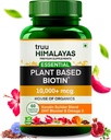 Bitki bazlı Biotin 10000 Canlı Bloker ile Saç Büyümesi için, Keratin & Omega 3 Supplement Vitals for Men & Women - Ayurvedic Nutrients for Hair Fall, Skin & Nails Health - 60 Capsules