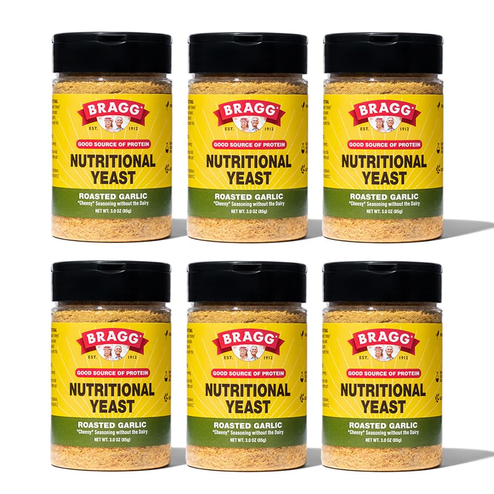 Bragg Beslenme Yeast Roasted, Sezonu - (6 Pack) 3 oz - Süt-Free Parmesan Cheese Substitute - Salads, Pastalar, Popcorn ve Daha Fazlası