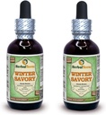 Kış Savory (Satureja Montana) Glycerite, Organik kuru Alkol-FREE Sıvı Tür (Brand adı: HerbalTerra, Proudly ABD'de yapıldı) 2x2 fl.oz (2x60 ml)