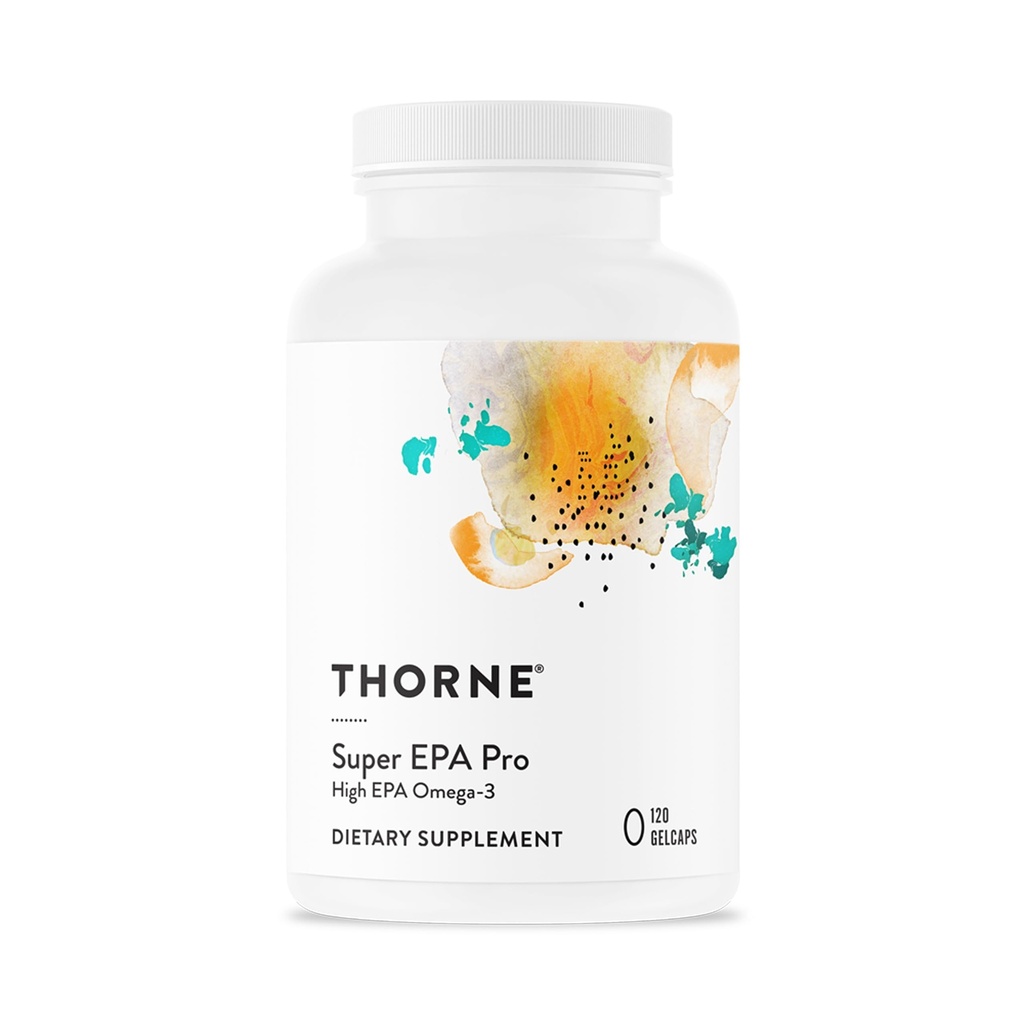 THORNE - Super EPA Pro - Omega-3 Fish Oil Supplement - Blood Lipid Support* - 1300 mg EPA & 200 mg DHA - 120 Gelcaps - 60 Hizmetler
