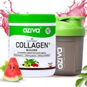 OZiva Vegan Collagen (Watermelon) Biotin & Vitamin C For Brighter & Youthful Skin | Collagen Supplement For Women & Men | Plant Based Toz | sertifikalı Vegan 125g + Shaker