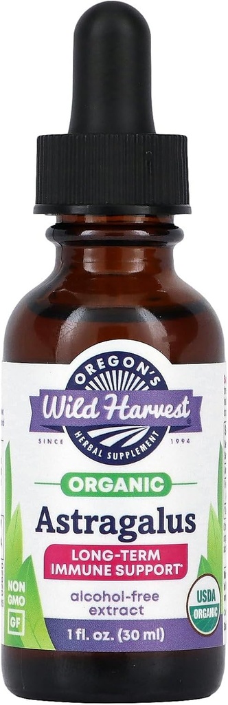 Oregon'un Wild Harvest Organic Astragalus, 1 fl oz (30 ml)